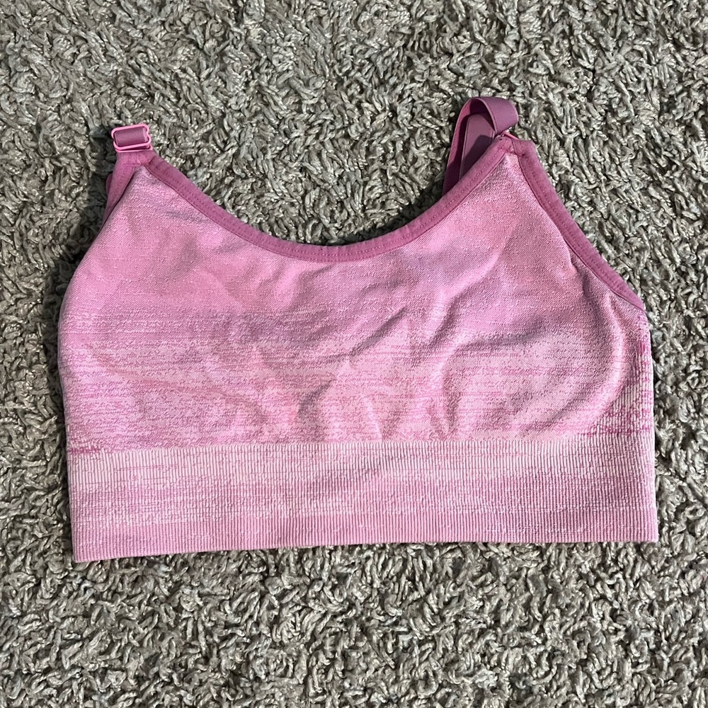 Pink Sports Bra